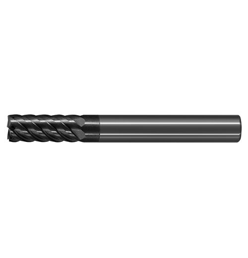 極細微粒碳化鎢高硬度專用端銑刀-標準型六刃<br>Ultra Micro Grain Carbide Square Type Standard End Mills For Hard Stell- 6 Flute