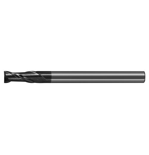 極細微粒碳化鎢端銑刀-長柄型二刃<br>Ultra Micro Grain Carbide Long Shank End Mills - 2 Flute