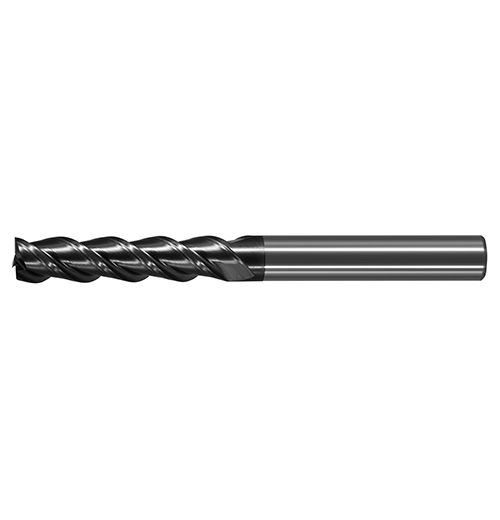 極細微粒碳化鎢高螺旋端銑刀-長刃型三刃<br>Ultra Micro Grain Carbide High Helix Long Flute End Mills - 3 Flute