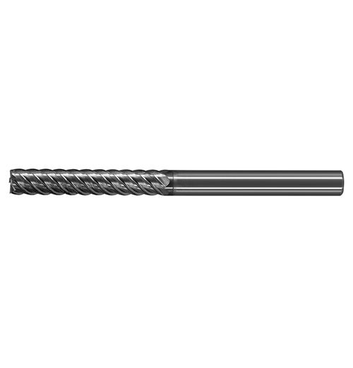 極細微粒碳化鎢高硬度專用端銑刀-長刃型六刃<br>Ultra Micro Grain Carbide Square Type Long Flute End Mills For Hard Stell- 6 Flute