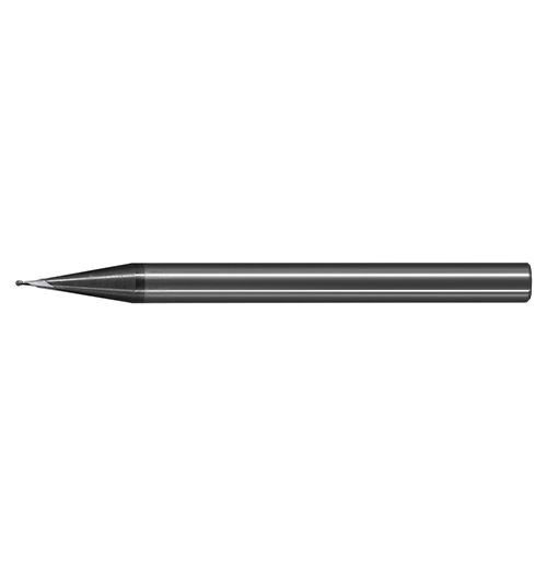 極細微粒碳化鎢球銑刀-微小徑二刃<br>Ultra Micro Grain Carbide Ball Nose Micro Diameter End Mills - 2 Flute