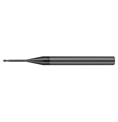 極細微粒碳化鎢深溝加工專用球銑刀<br>Ultra Micro Grain Carbide Ball Nose Long Neck End Mills - 2 Flute