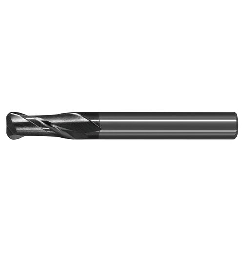 極細微粒碳化鎢圓偶角銑刀-標準型二刃<br>Ultra Micro Grain Carbide Corner Radius Standard End Mills - 2 Flute