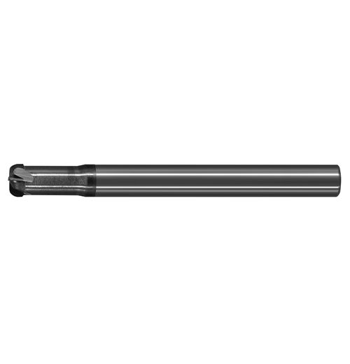 極細微粒碳化鎢圓偶角銑刀-快削型四刃 <br> Ultra Micro Grain Carbide Super Corner Radius Short Flute End Mills - 4 Flute