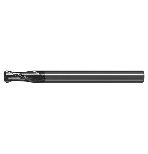 極細微粒碳化鎢圓偶角銑刀-長柄型二刃<br>Ultra Micro Grain Carbide Corner Radius Long Shank End Mills - 2 Flute