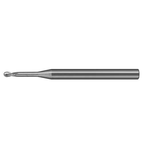 超微粒碳化鎢銅合金深溝加工專用球銑刀<br>Micro Grain Carbide Ball Nose Long Neck Copper Alloy End Mills - 2 Flute