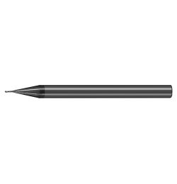 極細微粒碳化鎢端銑刀-微小徑二刃<br>Ultra Micro Grain Carbide Micro Diameter End Mills - 2 Flute