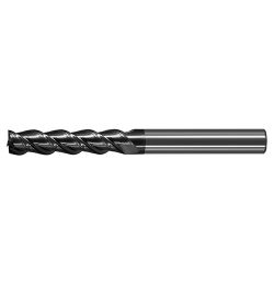 極細微粒碳化鎢高螺旋端銑刀-長刃型三刃<br>Ultra Micro Grain Carbide High Helix Long Flute End Mills - 3 Flute