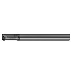 極細微粒碳化鎢圓偶角銑刀-快削型四刃 <br> Ultra Micro Grain Carbide Super Corner Radius Short Flute End Mills - 4 Flute