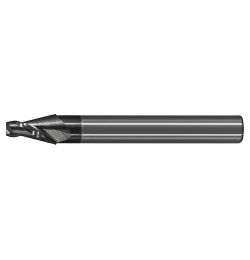 超微粒碳化鎢斜度銑刀- 標準型二刃 <br>Micro Grain Carbide Tapered Standard End Mills - 2 Flute